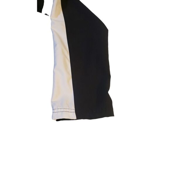 Vintage Nike Women's Black Windbreaker Running White Swoosh Full Zip Jacket Sz M - Picture 14 of 16